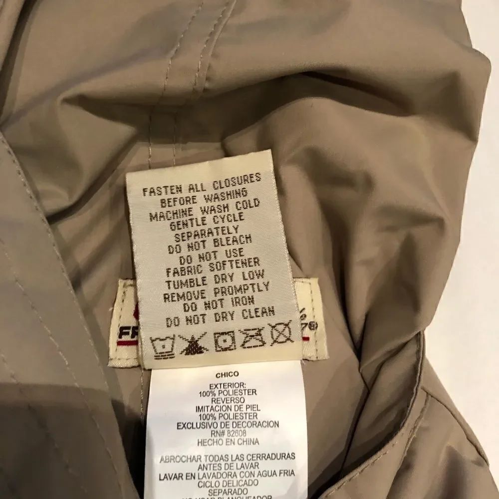 Free Country Reversible Jacket Tan/White Small - Picture 4 of 9